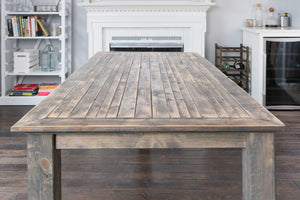 Traditional Gray Farmhouse Table