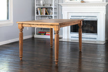 Rustic Wide Plank Farmhouse Table