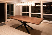 Walnut Modern Wide Plank Table