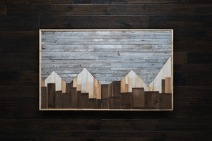 Rustic Mountainscape Wall Art